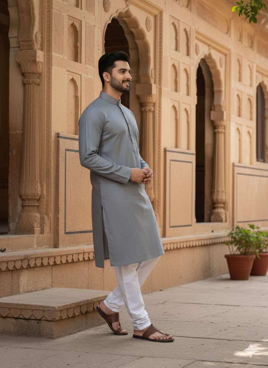The Sterling Embroidery Kurta Set