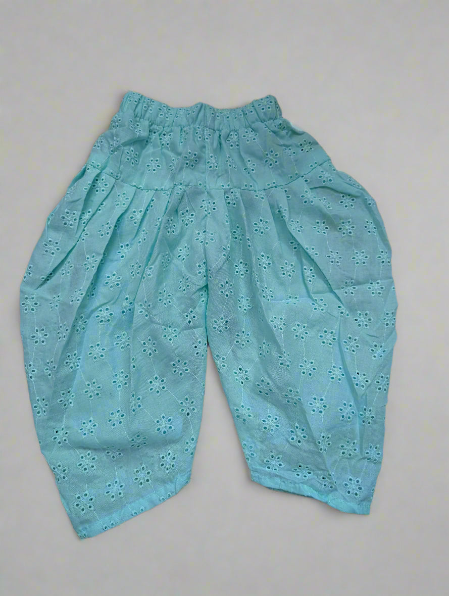 Periwinkle Chikankari Peplum Set