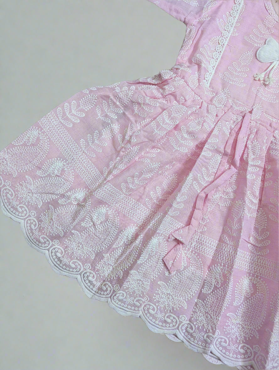 Pink Petal Dream Girls' Gharara Set