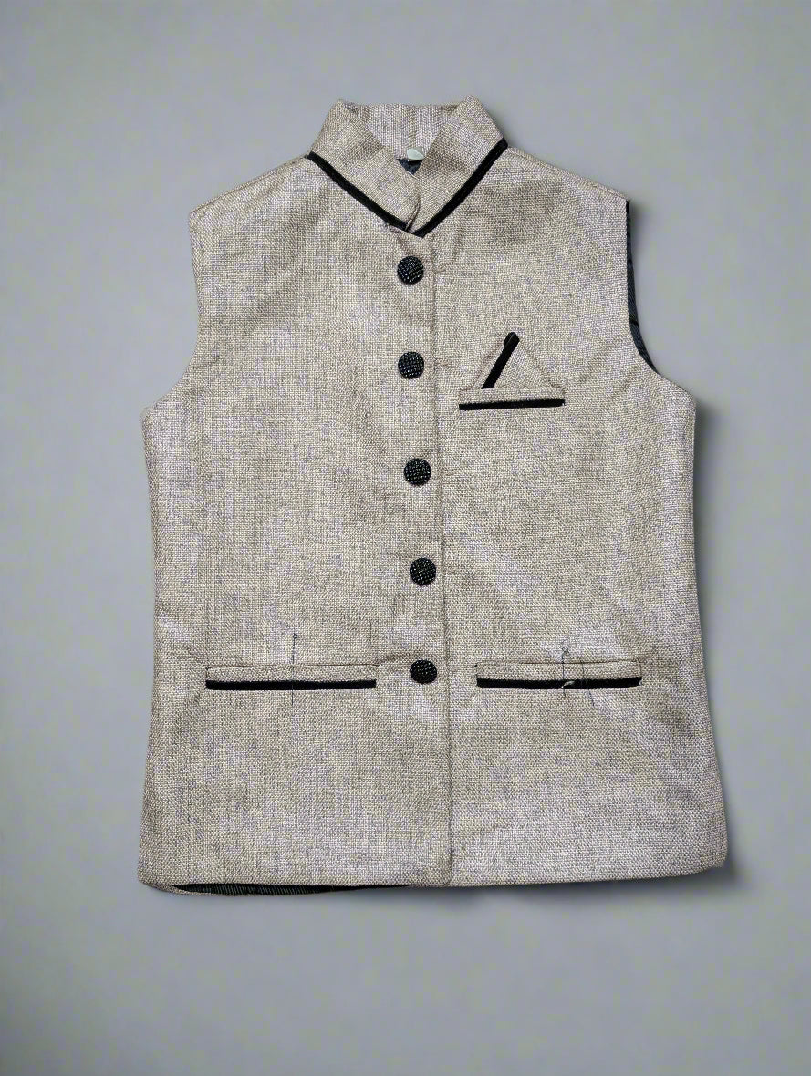 The Khadi Elegance Nehru Jacket