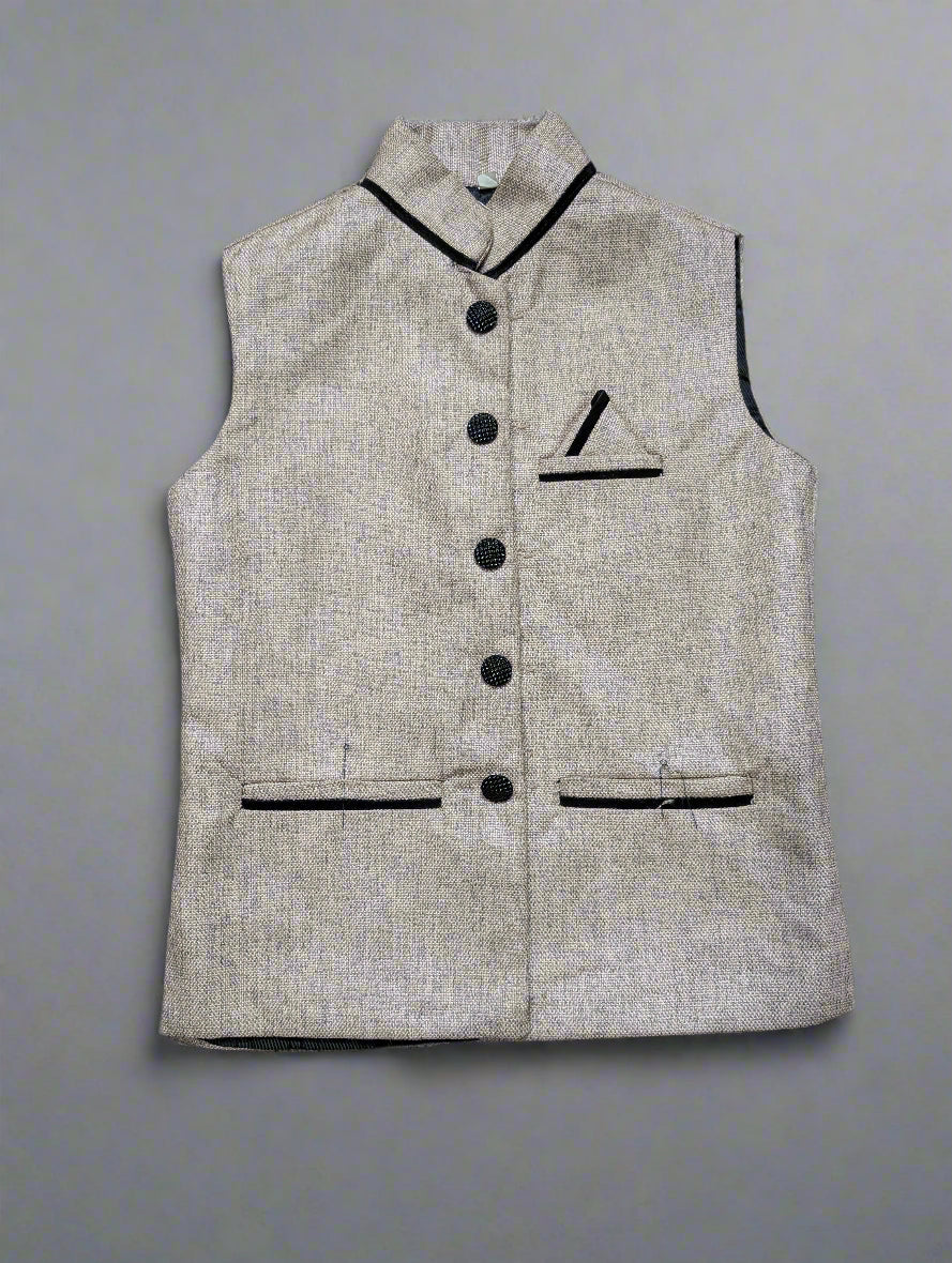 Sandstone Elegance Nehru Vest / Sadri