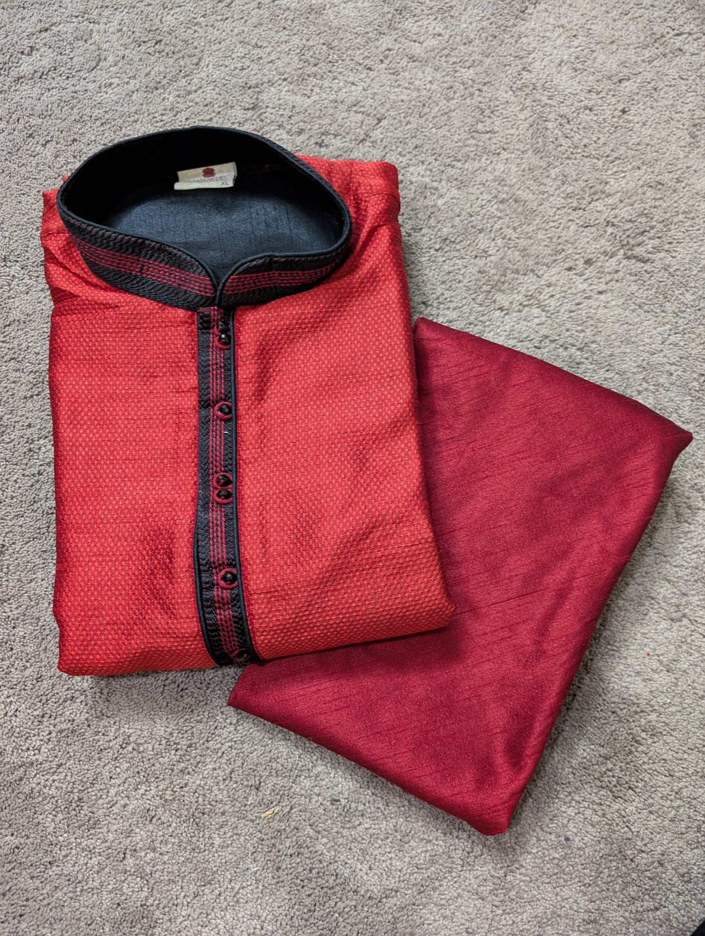 Ruby Weave Fusion Kurta Set