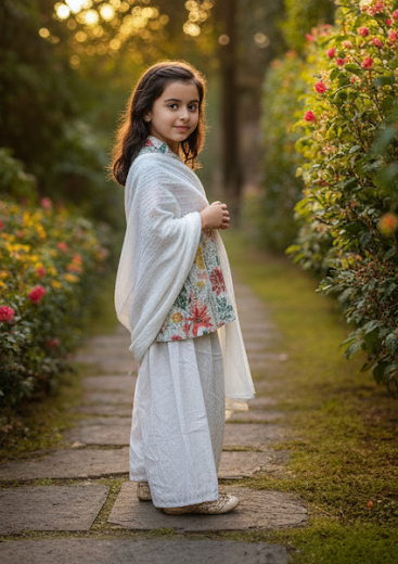 Snow Bloom Girls' Festive Set