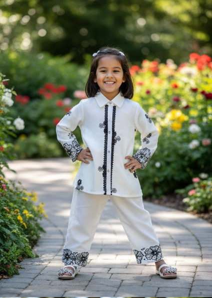 Elegant Embroidered Co-ord Set