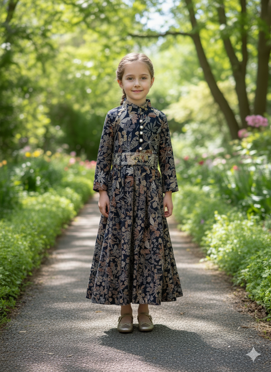 Midnight Garden Twirl Dress