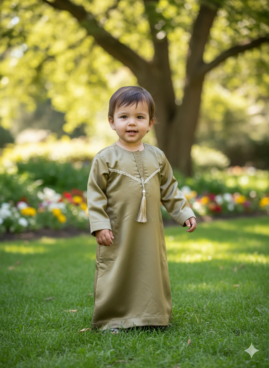 Golden Desert Charm Boys Thobe