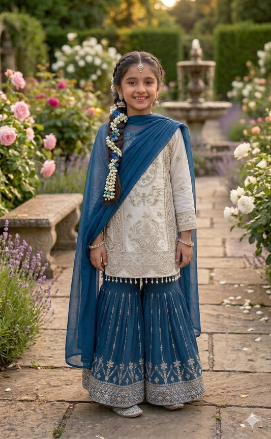 Imperial Ivory & Prussian Blue