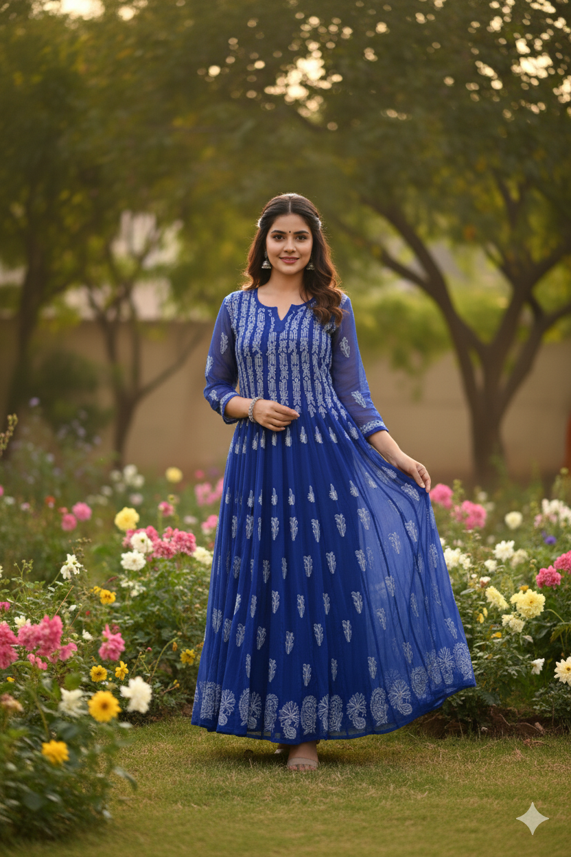 Noor-e-Neel Dark Anarkali