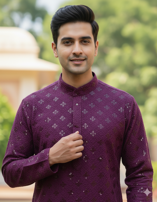 Royal Plum Kurta Pajama