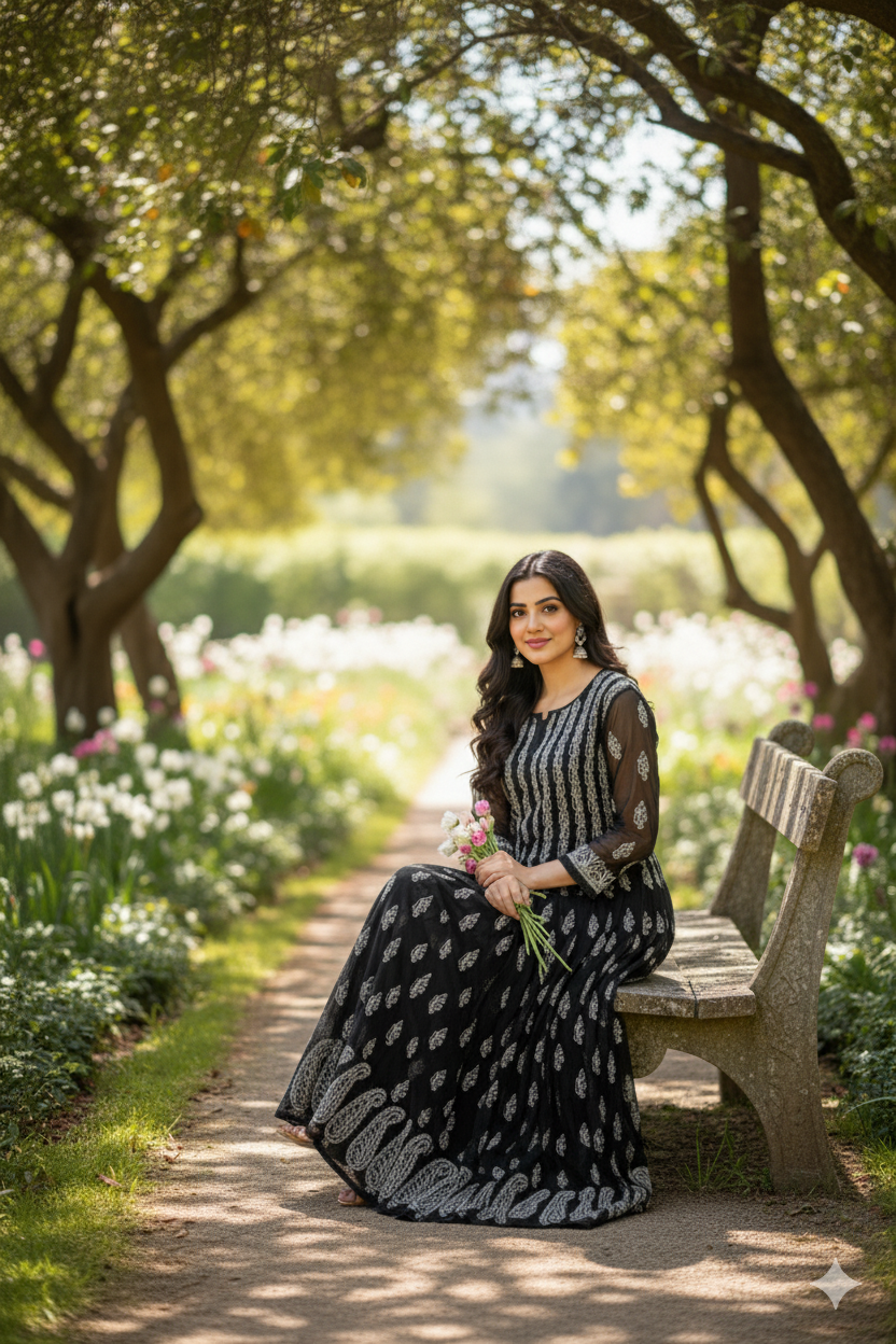 Noor Chikankari Anarkali