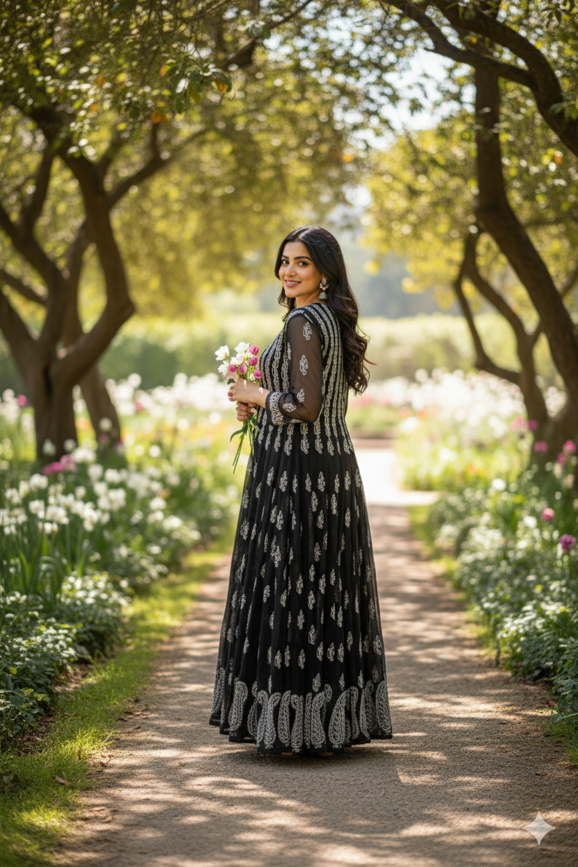 Noor Chikankari Anarkali