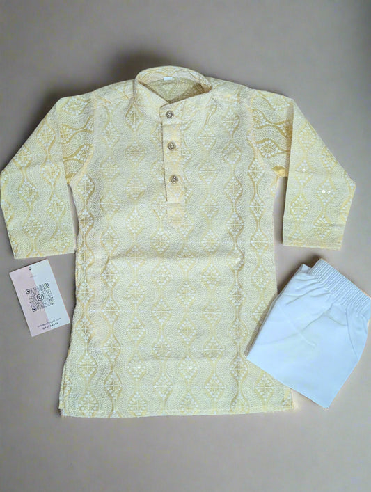 Lemon Zest Boys' Kurta Pajama Set