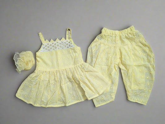 Primrose Chikankari Peplum Set