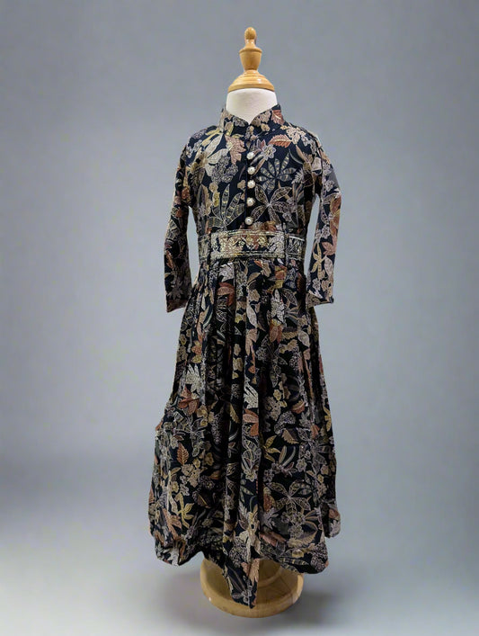 Midnight Garden Twirl Dress