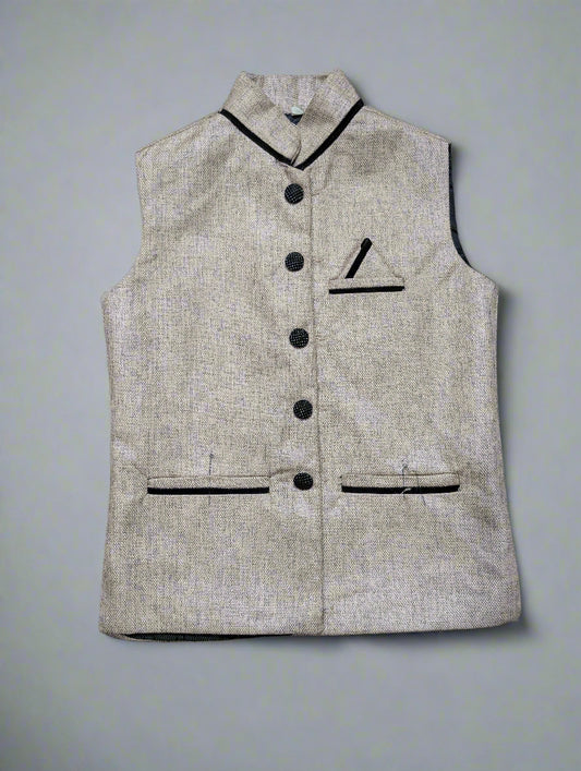The Khadi Elegance Nehru Jacket