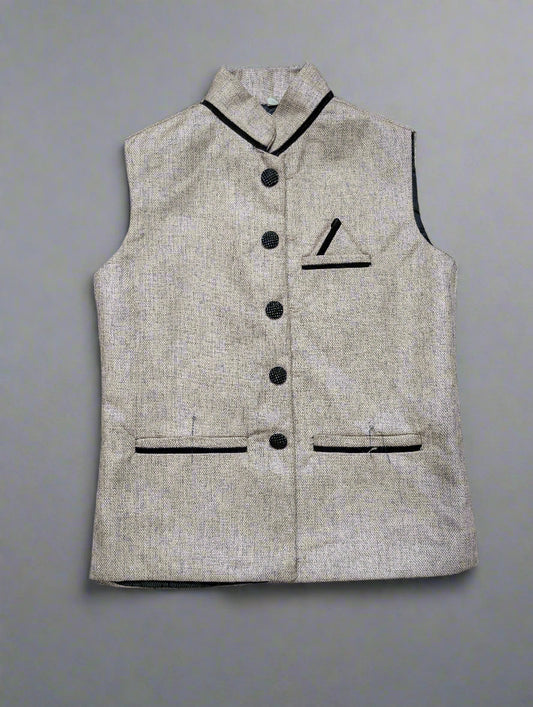 Sandstone Elegance Nehru Vest / Sadri