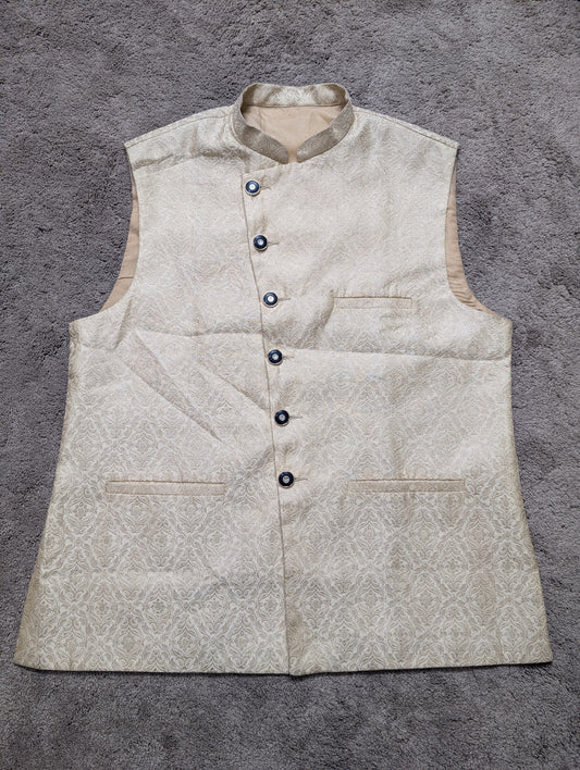 The Golden Lattice Brocade Sadri