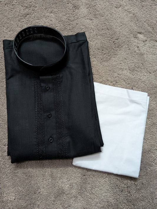 The Obsidian Elegance Kurta Set
