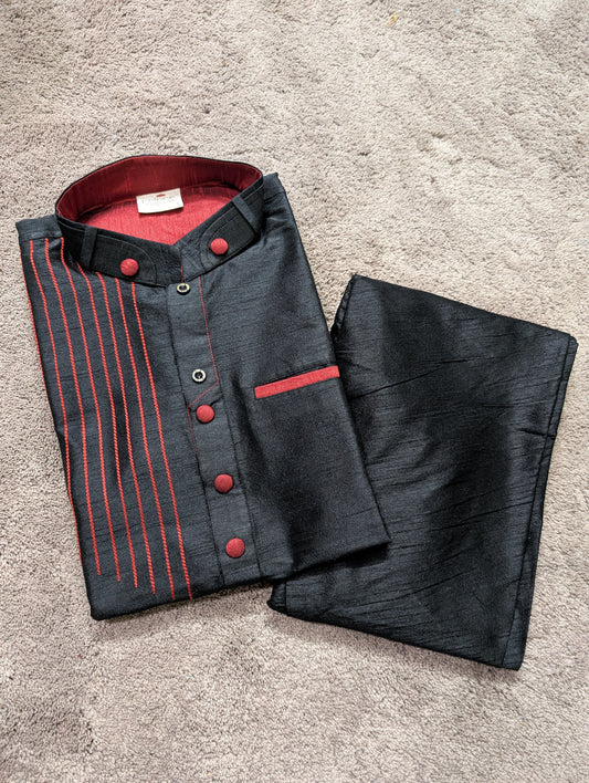The Crimson Dash Kurta Set
