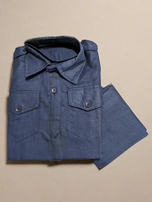 Navy Blue Pathani Set