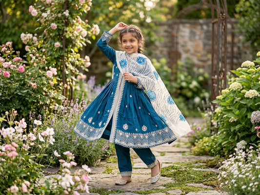 Blue Anarkali