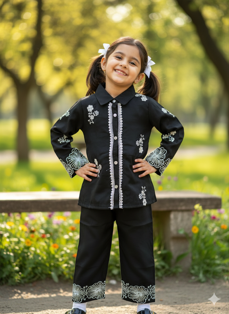 Elegant Embroidered Co-ord Set