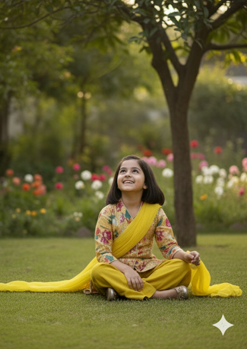 Sunshine Bloom Girls' Festive Set